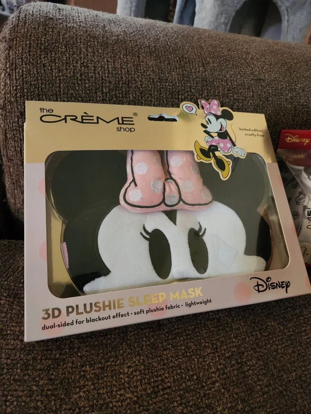 Creme Shop Disney Colab MICKEY + MINNIE MOUSE Reusable Ice Pack Plush Sleep Mask